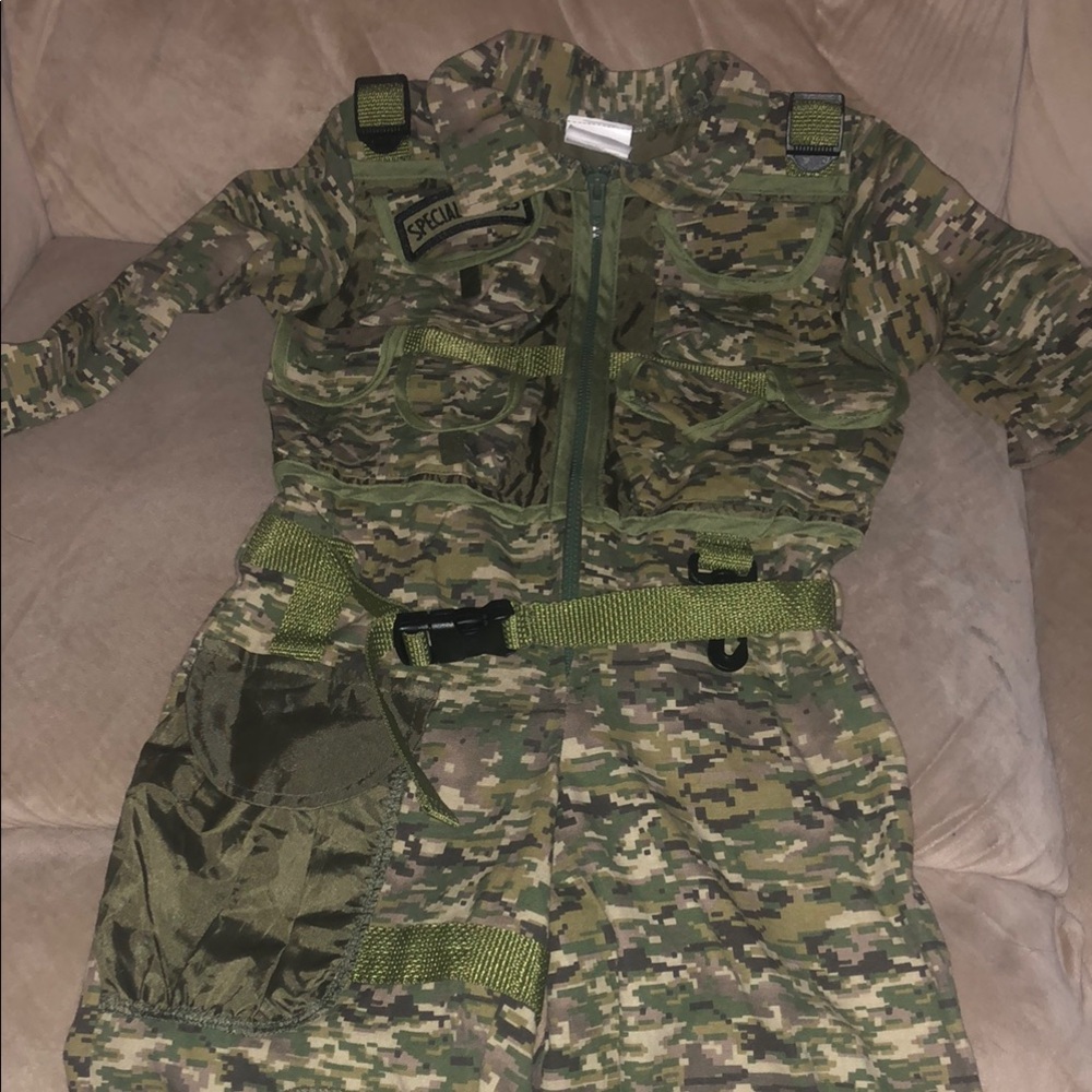 Kids Teetot & Co Camouflage Tactical Jumpsuit